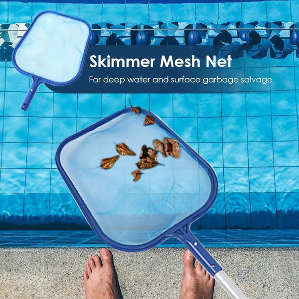 Pool Skimmer Net – Fine Mesh Leaf Rake Scoop for Spas & Hot Tubs