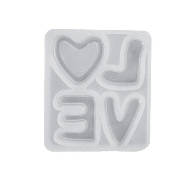 Resin Casting Making Jewelry Mold LOVE Sign Epoxy Mould DIY Craft Tool Silicone