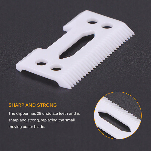 2x Clipper Blades Ceramic Cutter Blade Magic Clip 2 Holes For Wahl High quality