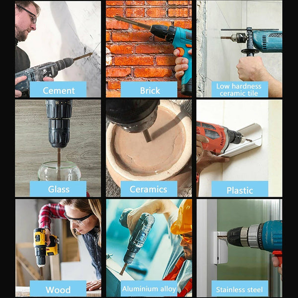 10x Marble Glass Drill Bit Tile Porcelain Drill Bit Carbide Hex Spear Head 6mm