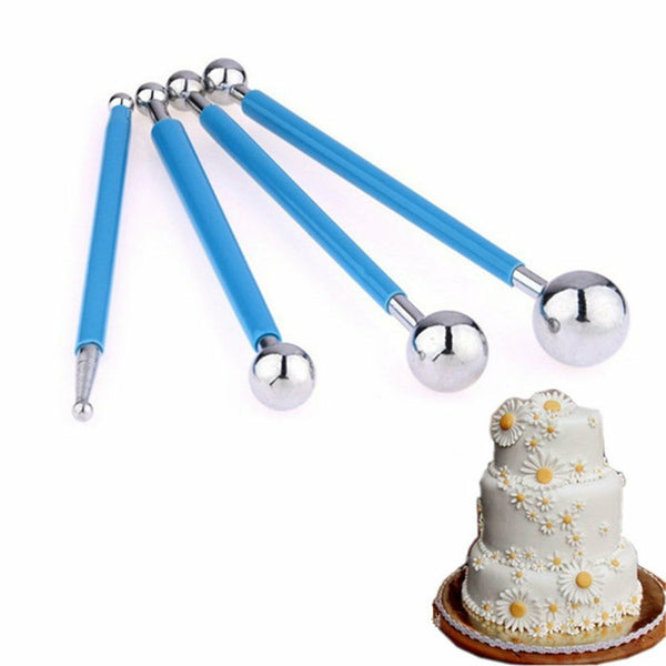 4PCS Ball Modelling Wedding Fondant Cake Flower Modelling Decorating Cutter Tool