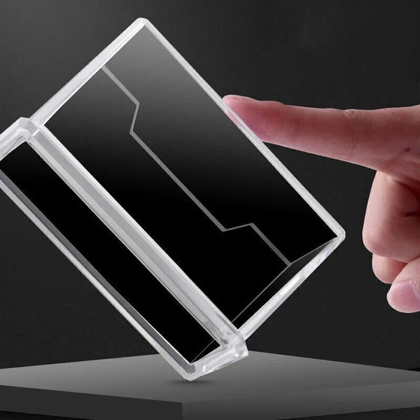 10 X Clear Desktop Business Card Holder Display PMMA Stand Plastic Desk Shelf AU