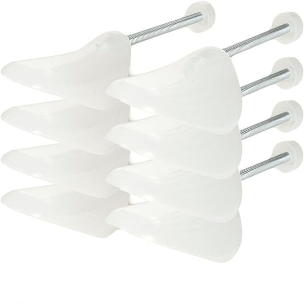 20/40X Adjustable Plastic Shoe Tree Shaper Keeper Footwear White Shoe Stretcher