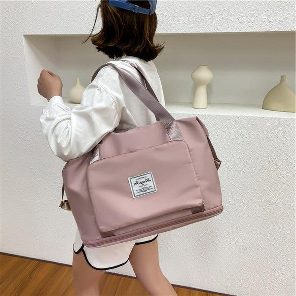 Women Large Capacity Collapsible Travel Bag Expandable Waterproof Duffel Bag New