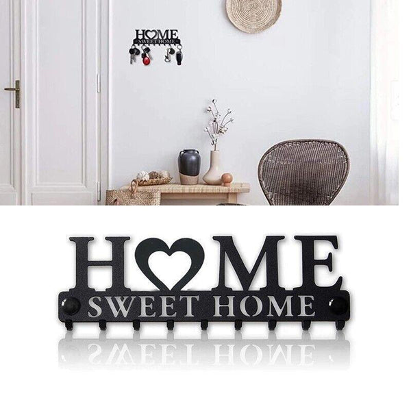10 Hooks Door Back Organizer Key Holder Hanging Wall Mounted Hanger Storage Rack