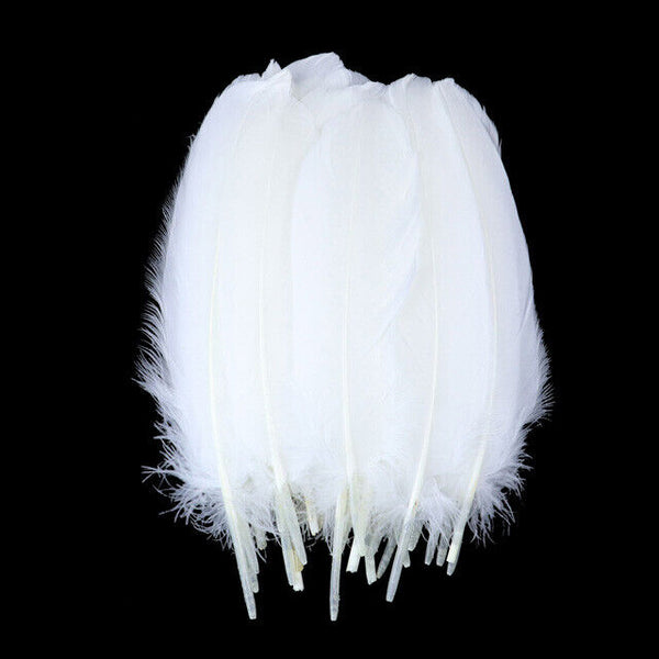 100pcs Goose feathers 6-12cm 11 Color Choice Millinery DIY Wedding Craft