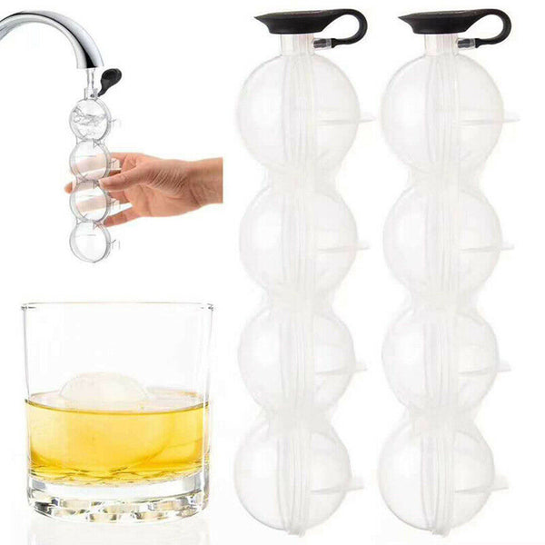 Large Ice Ball Maker Cube Tray Big Silicone Mold Sphere Whiskey Round Mould