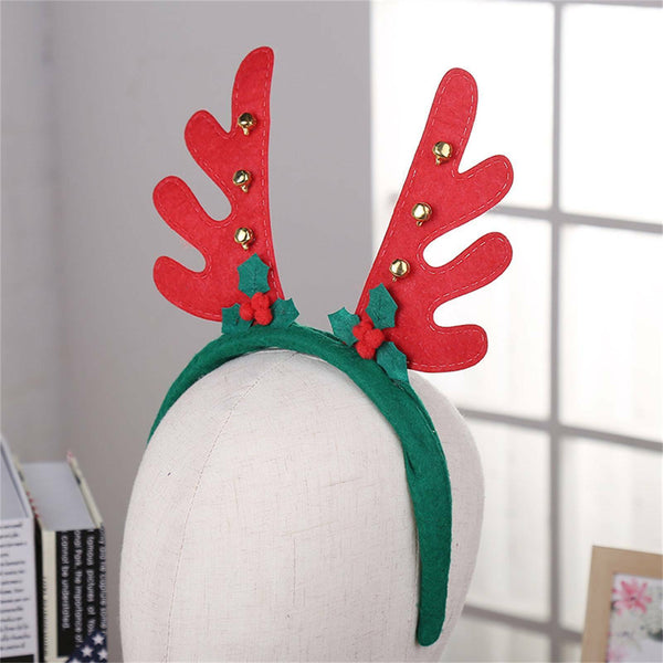 5PCS Womens Christmas Reindeer Deer Antler Costume Ear Party Hair band headband