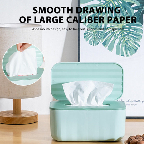Tissue Box – Wet Wipes Dispenser Case with Dustproof Lid