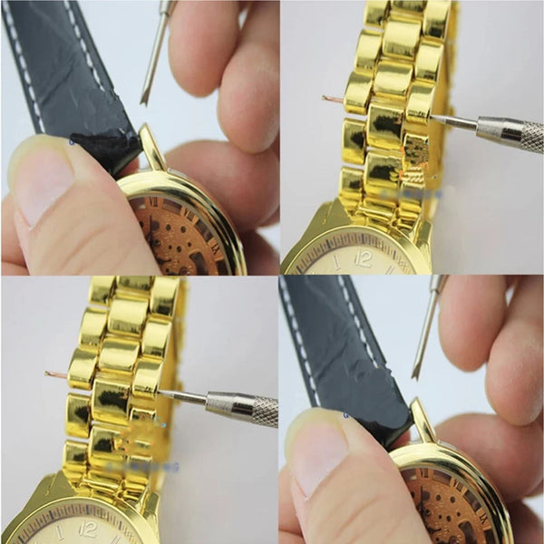 Wrist Watch Band Repair Tool Kit Spring Bar Pins Link Remover Tools Watchmakers - Lets Party
