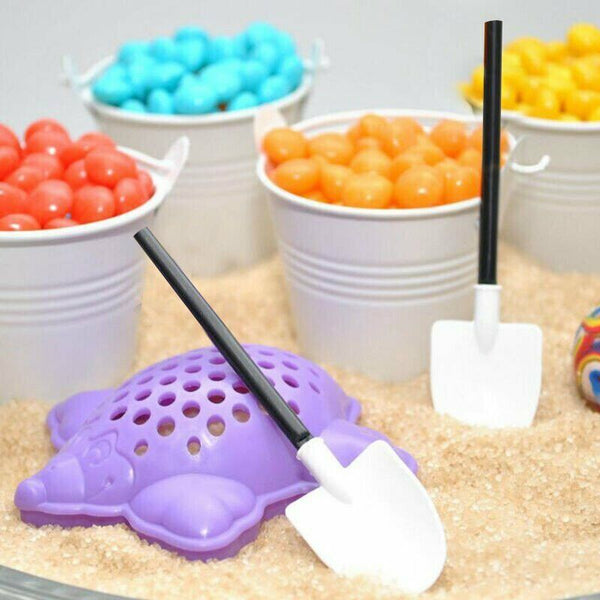 50pcs Shovel Plastic Spoon Cake Ice Cream Spoon Construction Beach Party Supply