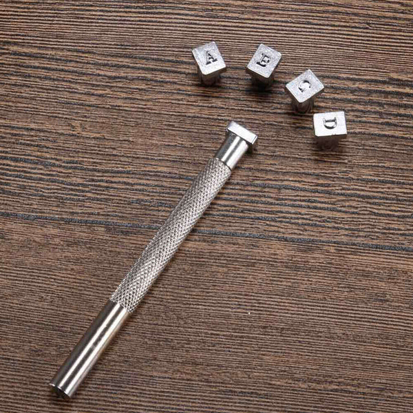 36X Alphabet Leather Stamp Tool Kit Letter Number Punch Logo DIY Craft 4MM/6MM