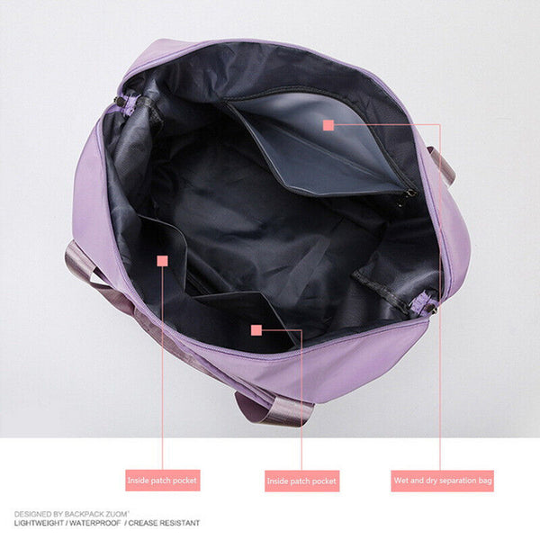 Women Large Capacity Collapsible Travel Bag Expandable Waterproof Duffel Bag New