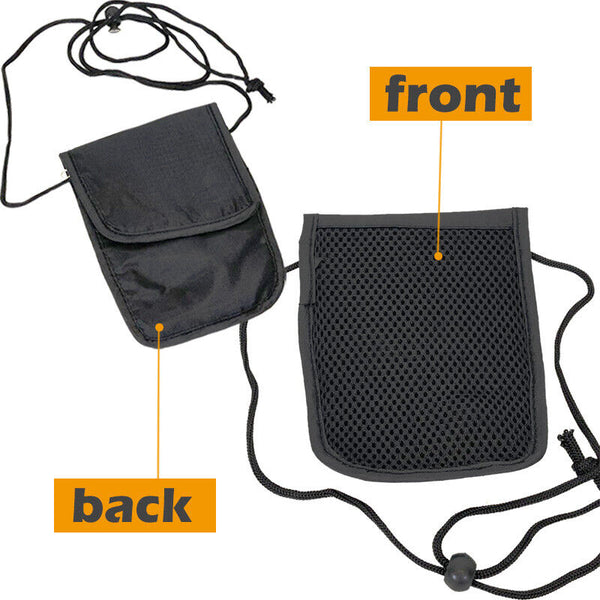 Travel Wallet Bag Neck Stash Pouch Passport Card Holder AU STOCK - Lets Party