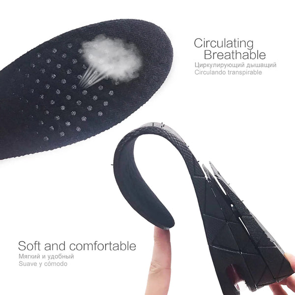 Air Cushion Height Increase Heel Gel Shoes Insoles Inserts Taller Lifts Pad AU