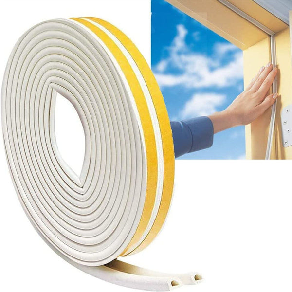 5M Rubber Seal Weather Strips Tape Door Window Draught Excluder Self Adhesive AU