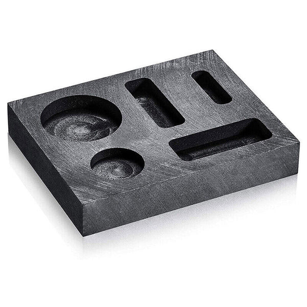 Crucible Graphite Square Melting Casting Refining Ingot Mould Gold Silver Copper