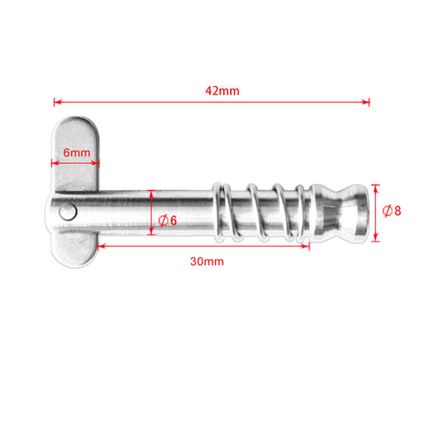 2x Quick Release Pins for Deck Hinge Boat Bimini Top Fitting 316 Stainless Steel