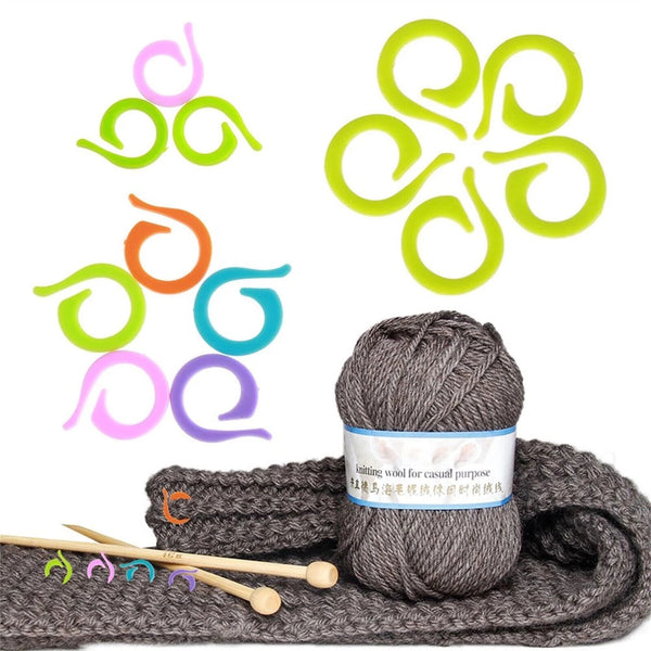 20-80PCS SMALL SIZE ONLY KNITTING CROCHET ROW STITCH MARKERS HOLDERS CONTAINER