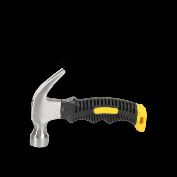 Stubby Claw Hammer Drop Forged Steel All Purpose Rubber Grip 8OZ Small Area AU