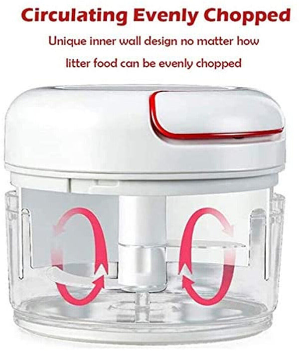 Meat Vegetable Cutter Food Chopper Mincer Onion Garlic Peeler Blender Crusher AU
