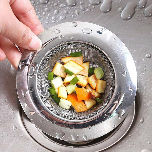 2X Stainless Steel Kitchen Sink Mesh Strainer Waste Plug Filter Drain StoppersAU