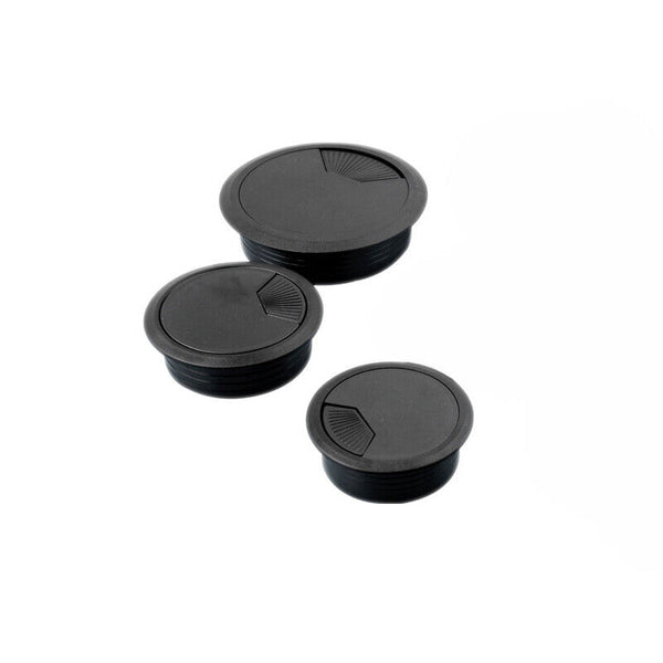 12PCS Computer Desk Table Grommet Cable Tidy Surface Port Wire Hole Cover 50MM