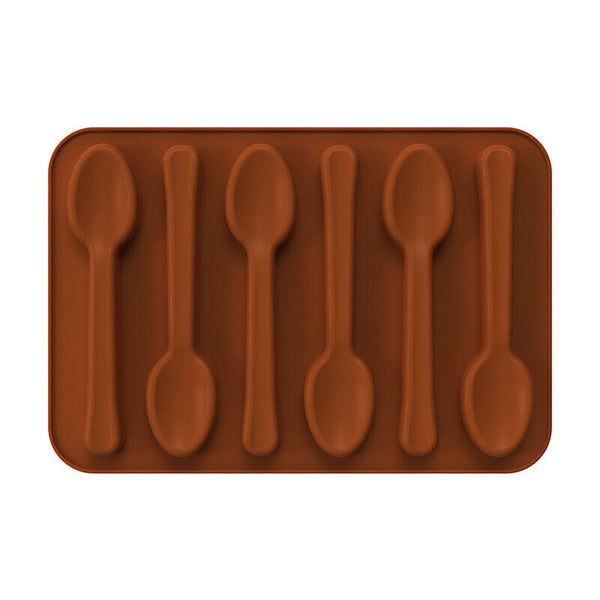Silicone Spoon Chocolate Mold Jelly Ice Tray Mould Cake Baking Cookies Biscuits