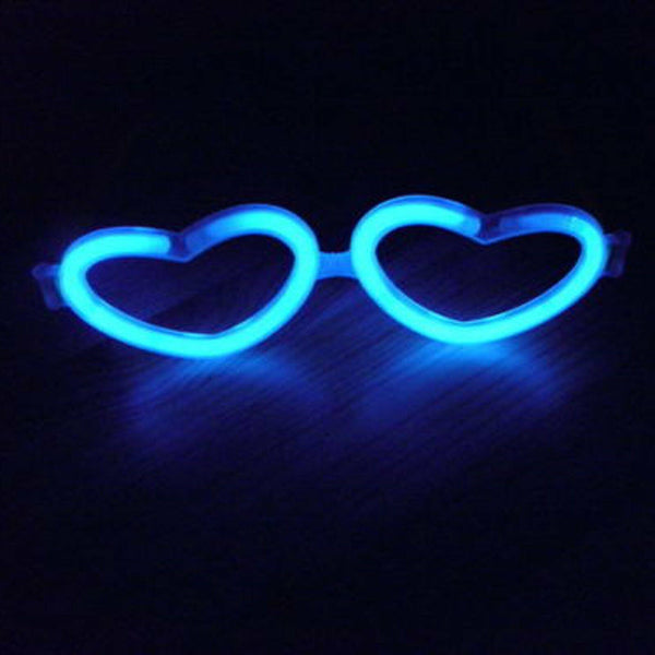 250PCS Multi Color Glow Sticks Love Shaped Glasses Light Party Glow In The Dark