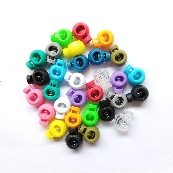 50PCS Paracord Cord Lock Clamp 2 Hole Toggle Clip Stopper Toggle Accessories AU