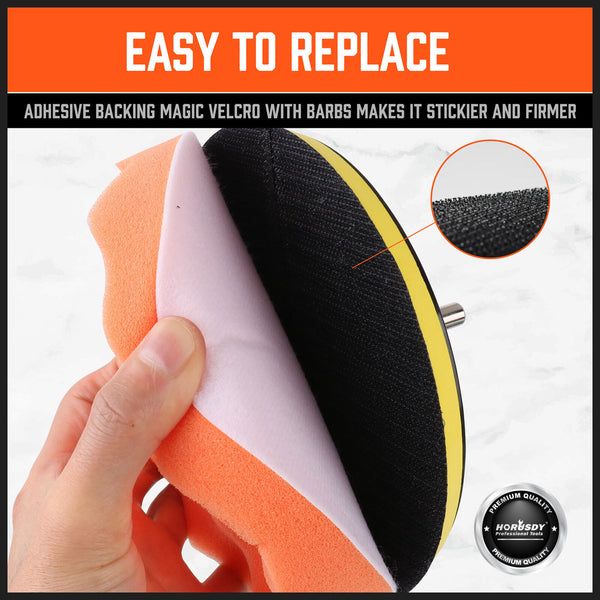 10x150mm Sponge Polishing Pads 6 inch Waxing Buffing Buffer Set for Car Polisher