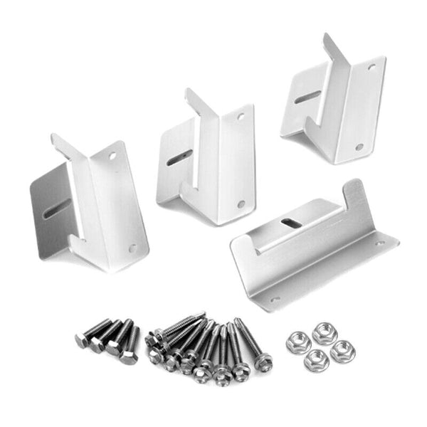 4~8 PCS Solar Panel Mounting Z Bracket Set For Flat Roof Wall Mount Kit Aluminum