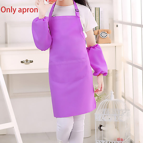 5 Colours Craft Adjustable Pocket Kids Apron Smock Kitchen Polyester material AU