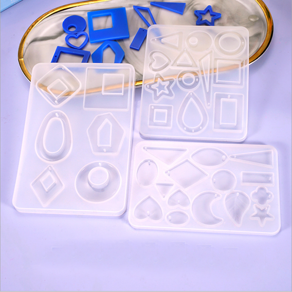 Silicone Earring Pendant Jewelry Making Mold Resin Casting Mould Craft DIY Tool