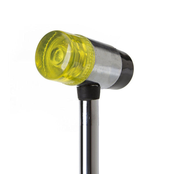 25MM Rubber Mallet Soft Face Hammer Double Side Grip Handle Shaft DIY No Harm AU
