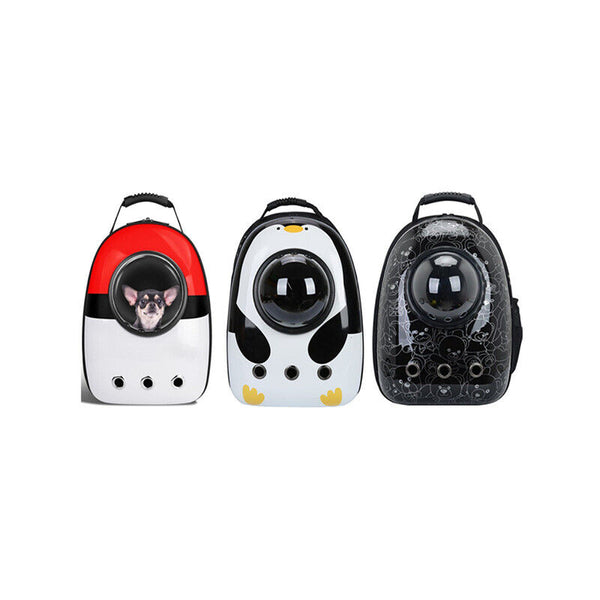 Cat Dog Breathable Pet Carrier Bag Outdoor Travel Transparent Space Backpack AU