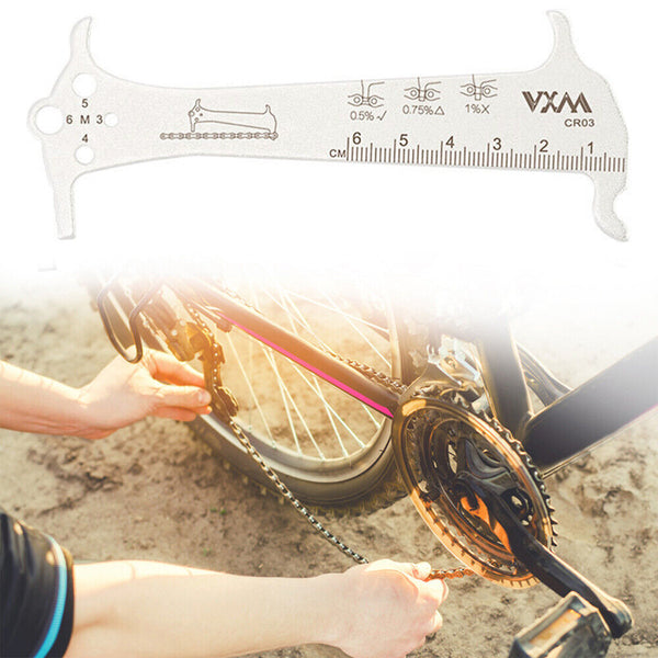 3In1 Bike Chain Wear Indicator Chain Checker Ruler Portable Caliper Cycling AU