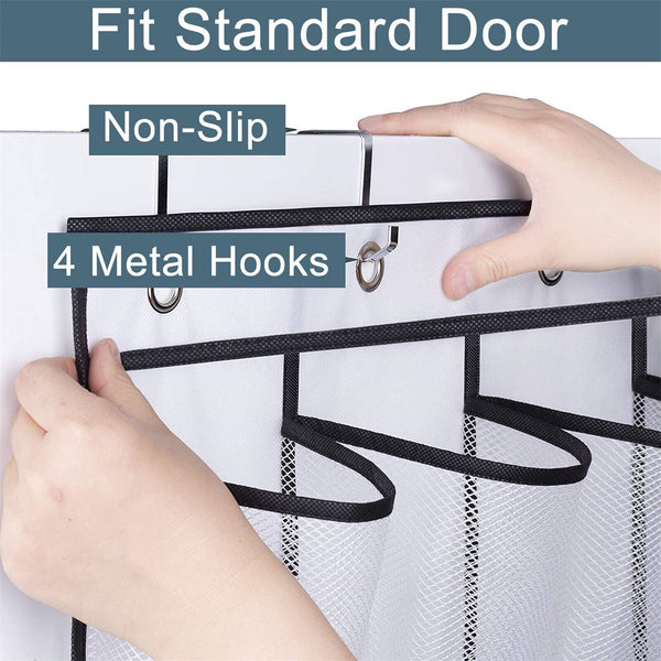 28 Pockets Shoe Holder Bag Organiser Over Door Hanging Shelf Rack Storage Bag AU