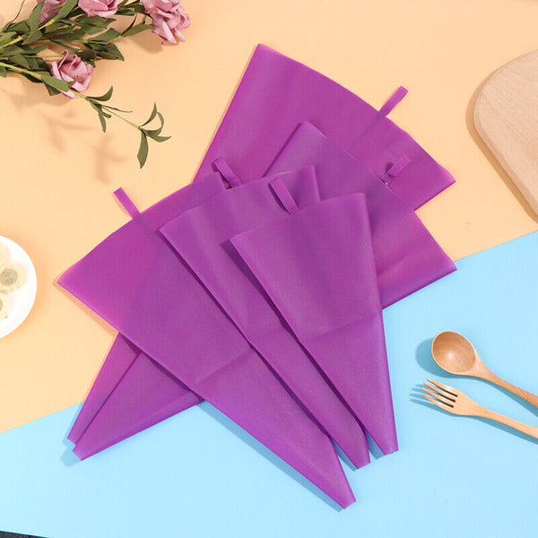 Reusable Silicone Pastry Bag Kit DIY Icing Piping Bags Cream Cake Decorating AU