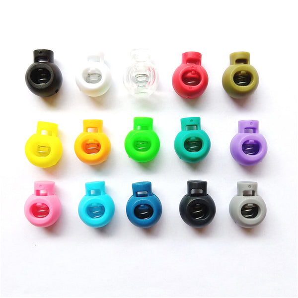 50PCS Paracord Cord Lock Clamp 2 Hole Toggle Clip Stopper Toggle Accessories AU