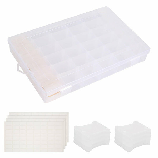 129Pcs Set Embroidery Floss Cross Stitch Organizer Storage Box Thread Bobbins AU