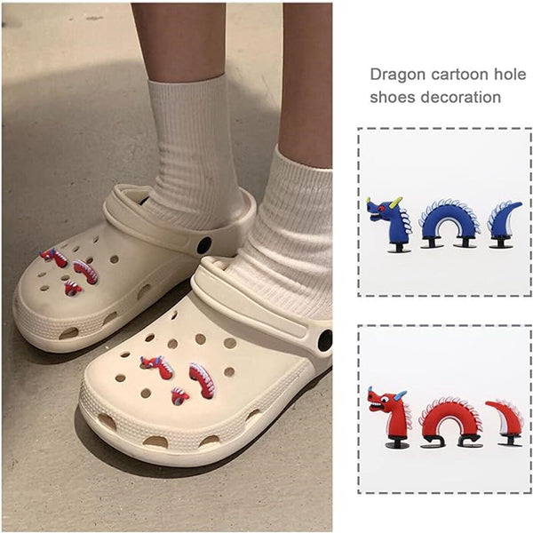 DIY Shoes Decorations Cartoon Dragon Shoe Charm Inserted To Shoe Hole Decor Gift