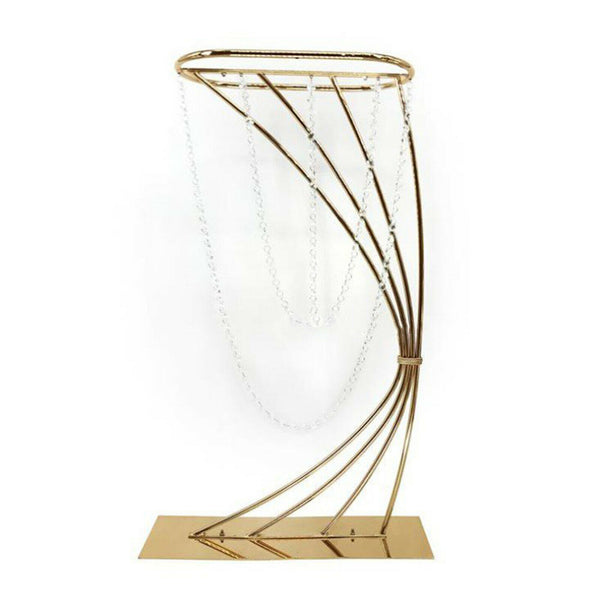 83CM Crystal Balls Vase Metal Flower Stand Iron Wedding Party Props Decor AU