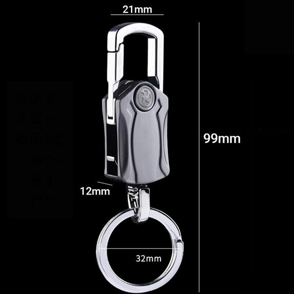 Gift Car Key Rings Alloy Chain Keychain Holder Metal Stylish Heavy Duty Keyring