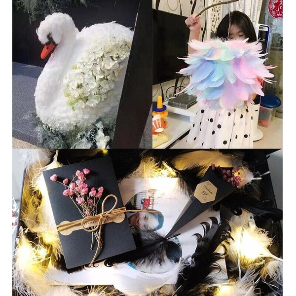 100pcs Goose feathers 6-12cm 11 Color Choice Millinery DIY Wedding Craft