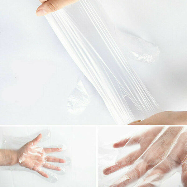 Clear Food Gloves Handling Daily Work Protective Glove - Lets Party