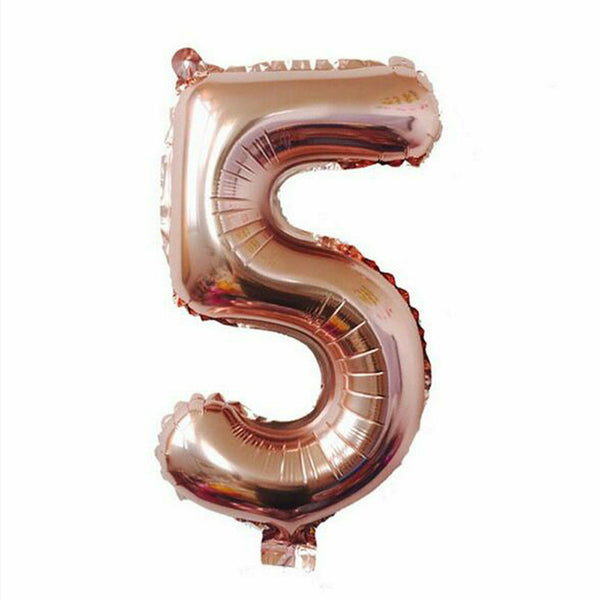 100cm Rose Gold Foil Balloon Number Helium Jumbo Balloons Wedding Party Birthday - Lets Party