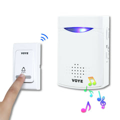 Wireless Door Bell Doorbell Set Digital Remote Control 2 Receivers 38 Chimes