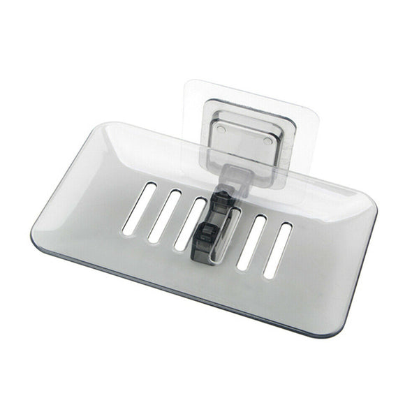 Bathroom Waterfall Tray Holder Soaps Plate Suction Case Containers Dish Storage - Lets Party