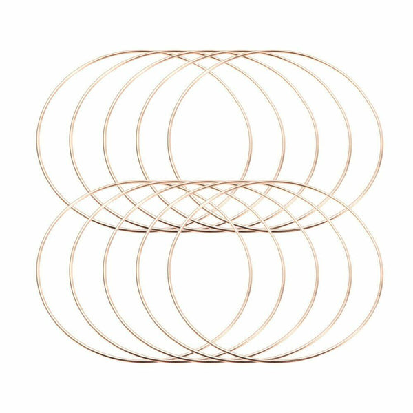 10Pcs Strong Metal Dream Catcher Dreamcatcher Ring Macrame Craft Hoops 150mm AU